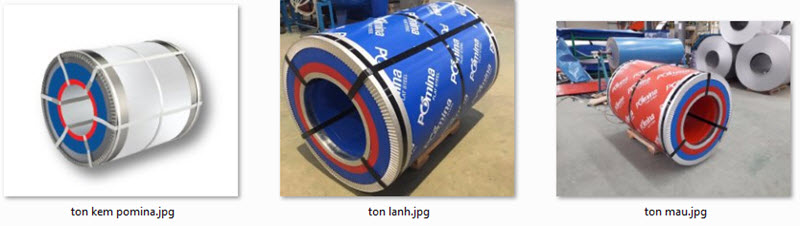 Các loại tôn cuộn pomina